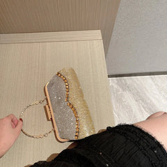 Diamond-Studded Tassel Evening Bags Wedding Purse