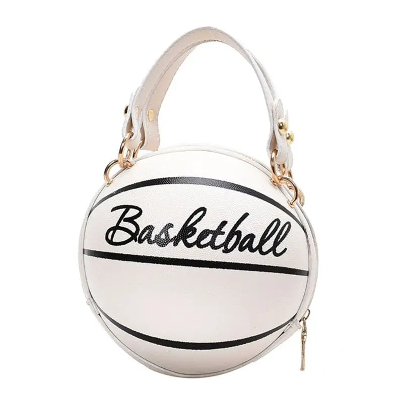 Women Bball PU Leather Shoulder Crossbody Bag Tote Chain Satchel