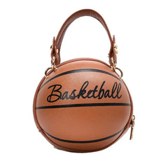 Women Bball PU Leather Shoulder Crossbody Bag Tote Chain Satchel