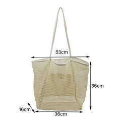 Large-Capacity Women Beach Bag Shopper Tote Pool Travel Vacation