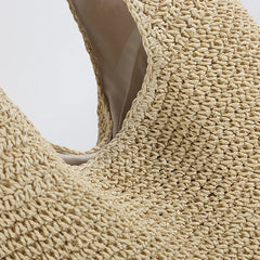 Women Beach Bags Straw Shoulder Travel Tote Large Handbags