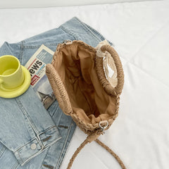 Women Beach Woven Straw Shoulder Messenger Bag Crossbody Handbag