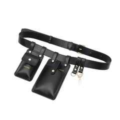 Women Belt Bag Two Pocket Waist Bag Belt Phone Purse Fanny Packs