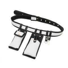 Women Belt Bag Two Pocket Waist Bag Belt Phone Purse Fanny Packs