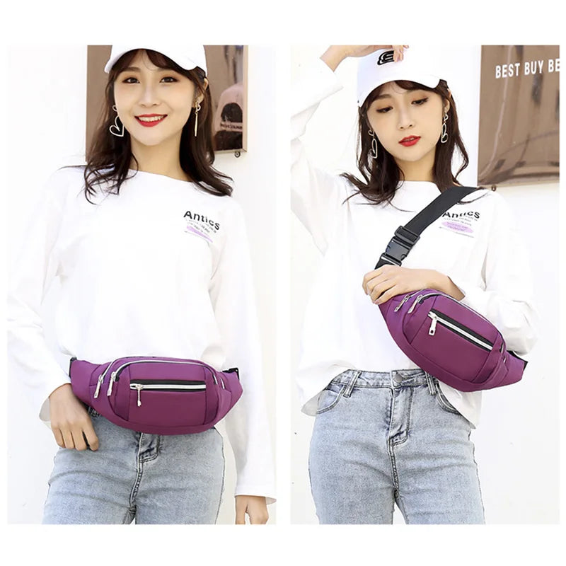 Women Belt Bag Fanny Pack Hip Bum Waist Bag Banana Men Waistbag