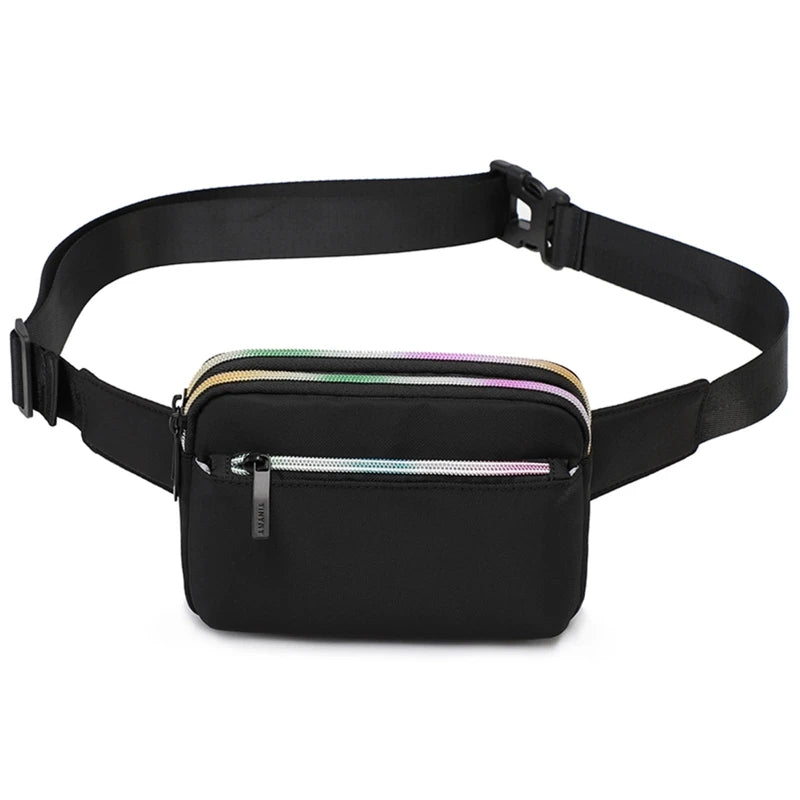 Light Sports Waist Bags Zipper Travel Pouch for Men