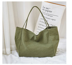 Women Big Canvas Shopping Bag Reusable Eco Shopper Shoulder Bags