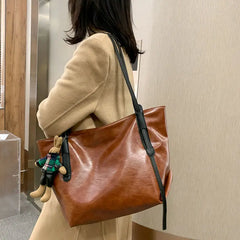 Oversized PU Womens Tote Handbag Tote Bag