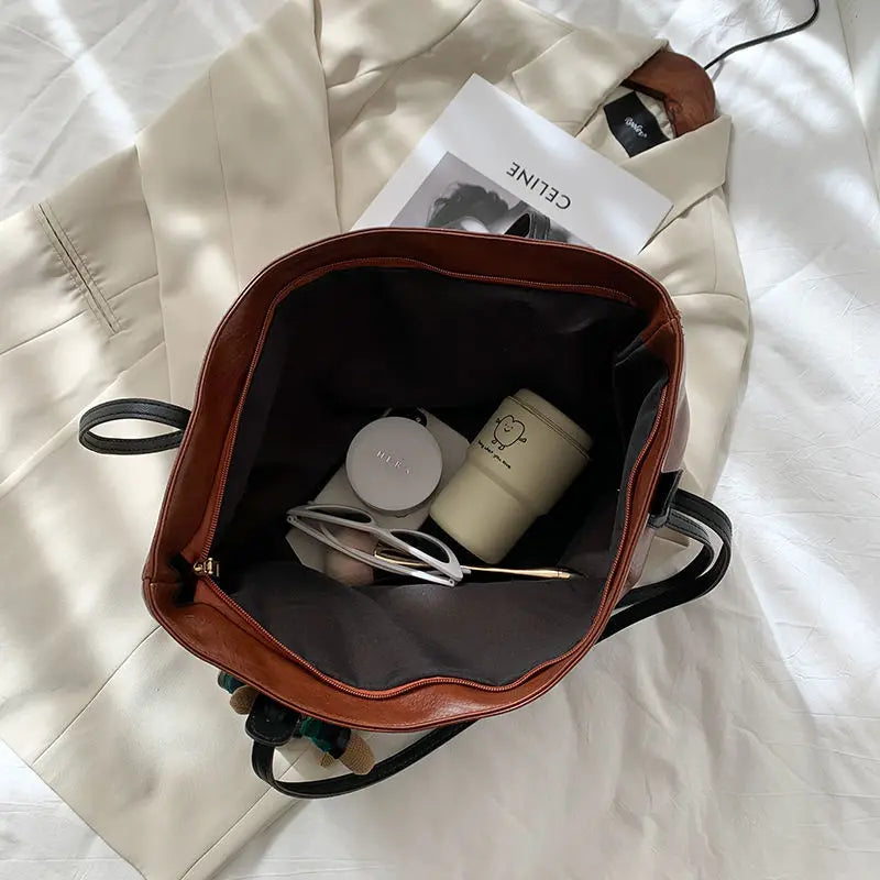 Oversized PU Womens Tote Handbag Tote Bag