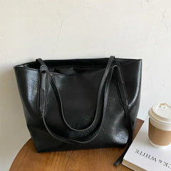 Oversized PU Womens Tote Handbag Tote Bag