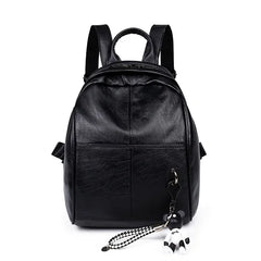 Mini Bear School Backpack Leather Schoolbags For Teenage Girls