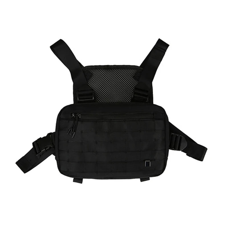 Women Tactical Streetwear Kanye Style Chest Rig Bag Hip-Hop Waistcoat G177