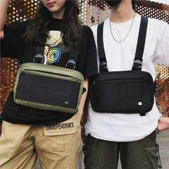 Women Tactical Streetwear Kanye Style Chest Rig Bag Hip-Hop Waistcoat G177