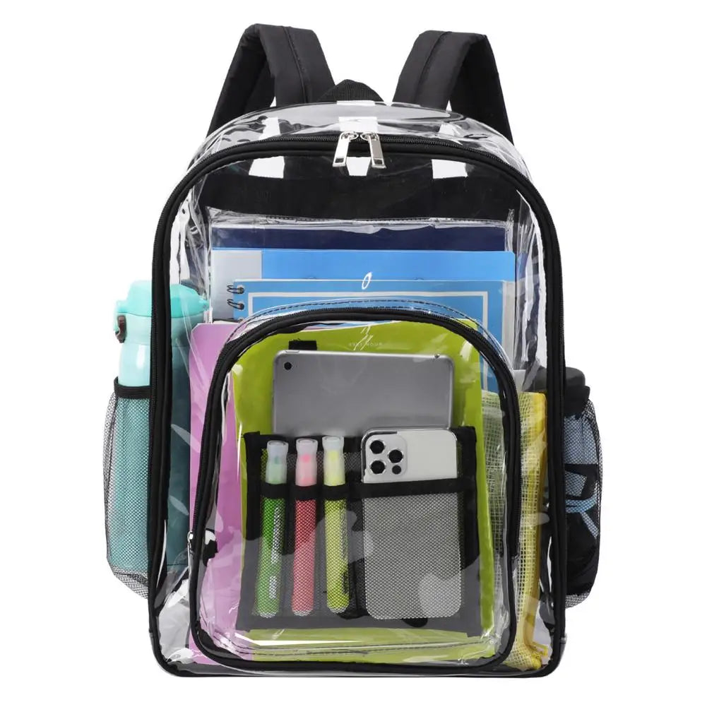 Transparent Jelly Backpack for College School Laptop Bag