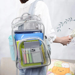 Transparent Jelly Backpack for College School Laptop Bag