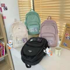 Nylon Backpack Travel Mesh Student School Bag Laptop