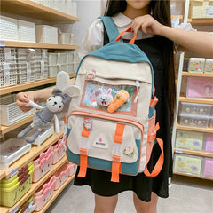 Nylon Travel Mesh School Backpack Laptop Book Bag
