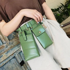 Women Leather Belt Bag High Capacity Waist Pack Waterproof