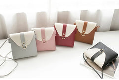 Sweet Women Lock Shoulder Bag Quilted Small Clutch Handbag
