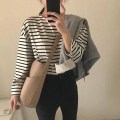 Women Bucket Bag Shoulder Crossbody Large Capacity PU Leather Handbag