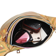 Women Laser Belt Bag Holographic Fanny Pack Waist Bag