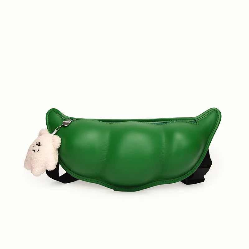 Women Candy Pea Shoulder Bag Edamame Chest Bag Girl