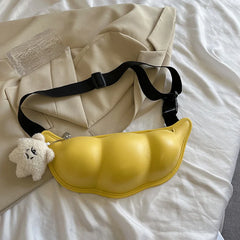 Women Candy Pea Shoulder Bag Edamame Chest Bag Girl