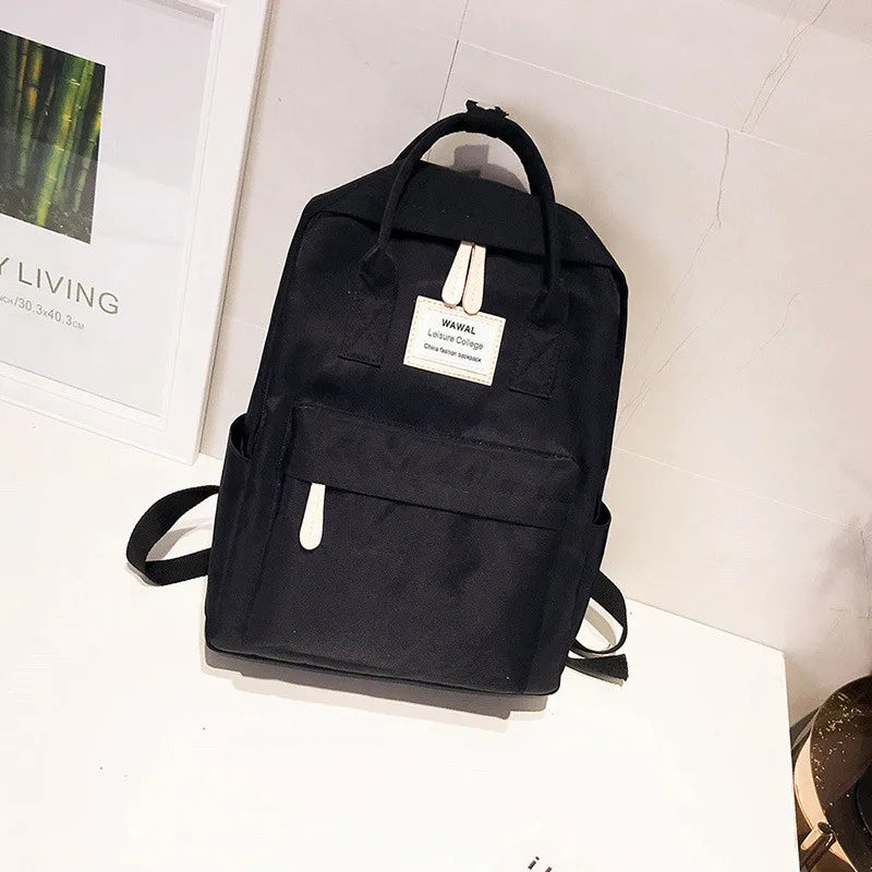 Women Canvas Backpacks Waterproof School Bags for Teenagers Girls