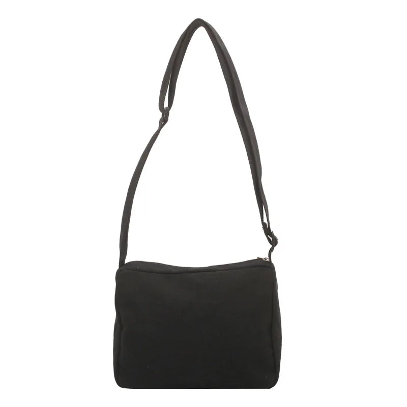 Women Canvas Bag Adjustable Shoulder Shopping Crossbody Bag