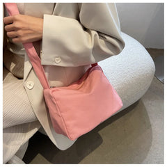 Women Canvas Bag Adjustable Shoulder Shopping Crossbody Bag