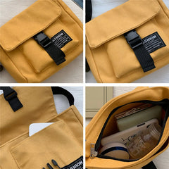 Japanese Style Women Canvas Shoulder Bag