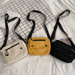 Japanese Style Women Canvas Shoulder Bag