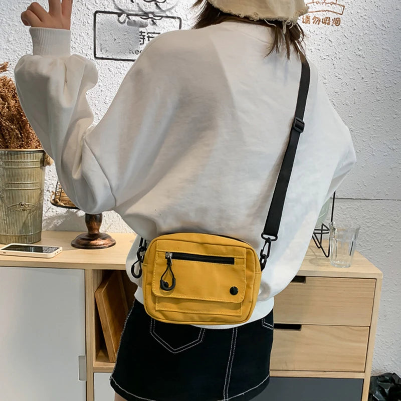 Japanese Style Women Canvas Shoulder Bag