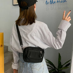 Japanese Style Women Canvas Shoulder Bag