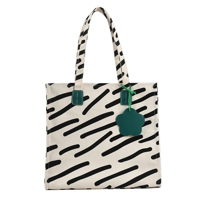 Women Canvas Bag Large-capacity Shoulder Bag Female Ins Hot Niche Tote Bag Hand