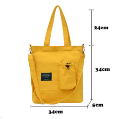 Eco-Friendly Canvas Shoulder Bag Large Reusable Shopper Tote