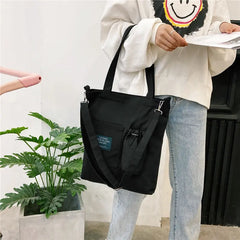 Eco-Friendly Canvas Shoulder Bag Large Reusable Shopper Tote