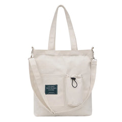 Eco-Friendly Canvas Shoulder Bag Large Reusable Shopper Tote
