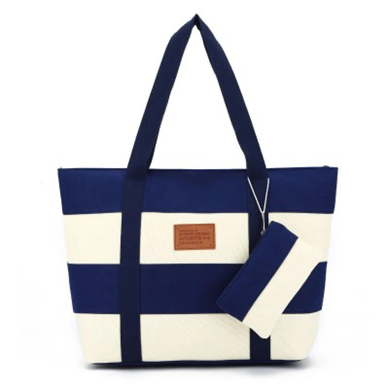 Women Canvas Beach Bags Large Handbags Female Shoulder Bag