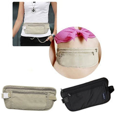 Women Canvas Fanny Pack Traveling Storage Zipper Waist Bag Pouch