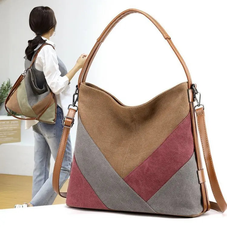 Women Canvas Handbag Female Shoulder Bags Casual Clutch Purse