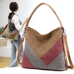 Women Canvas Handbag Female Shoulder Bags Casual Clutch Purse