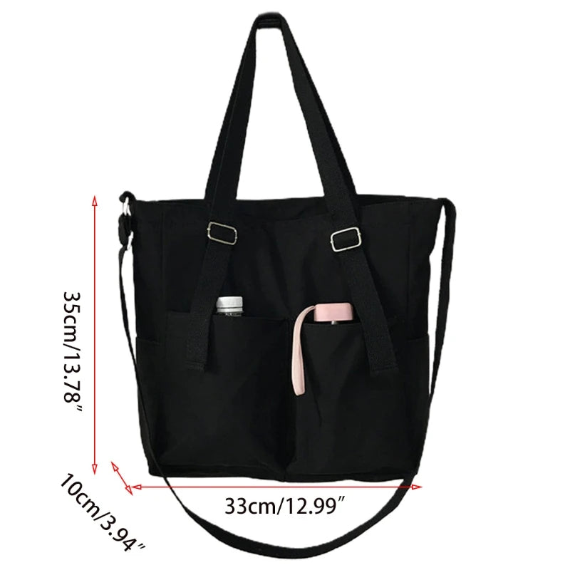 Women Canvas Handbag Shoulder Crossbody Bag Casual Tote Messenger Satchel
