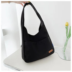 Women Canvas Handbag Underarm Shoulder Bag Ladies Casual Tote Bag