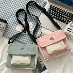 Women Canvas Messenger Bag Youth Ladies Shoulder Bag