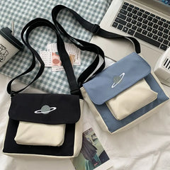 Women Canvas Messenger Bag Youth Ladies Shoulder Bag