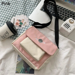 Women Canvas Messenger Bag Youth Ladies Shoulder Bag