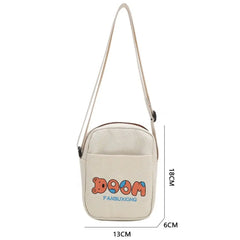 Canvas Messenger Bag Lady Shoulder Bag Student Crossbody Tote