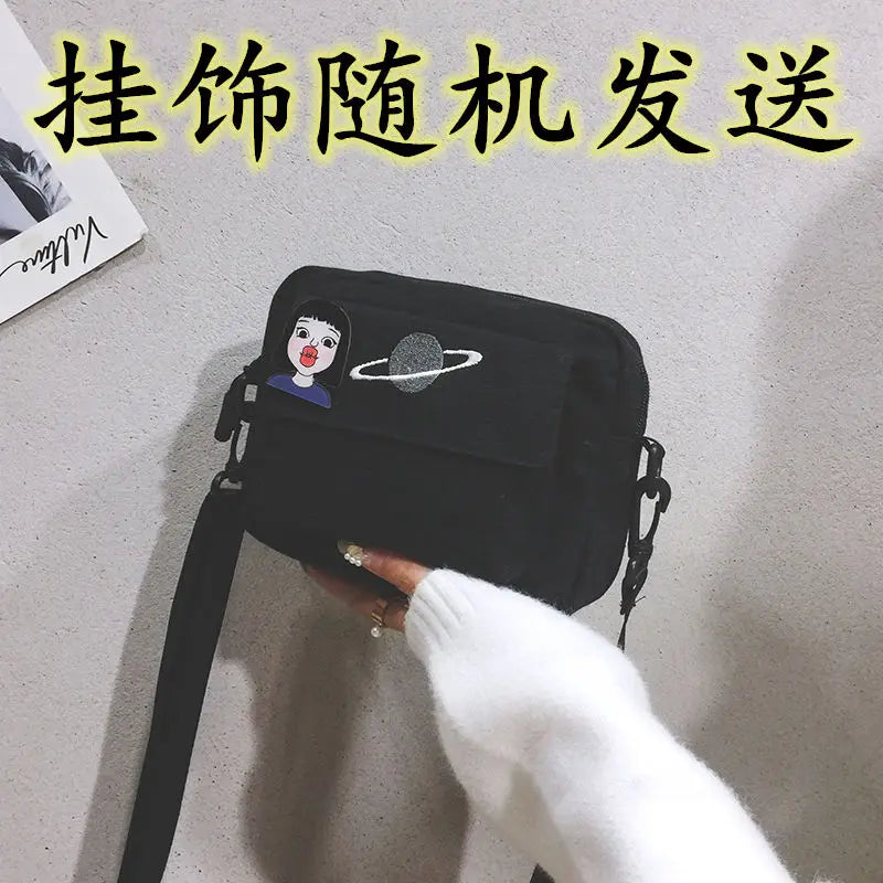 Women Canvas Mini Handbag Crossbody Bags Ladies Clutch Messenger Shoulder Bag
