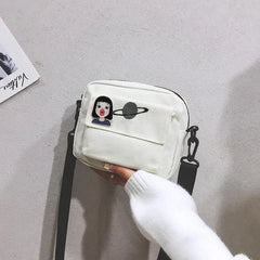 Women Canvas Mini Handbag Crossbody Bags Ladies Clutch Messenger Shoulder Bag